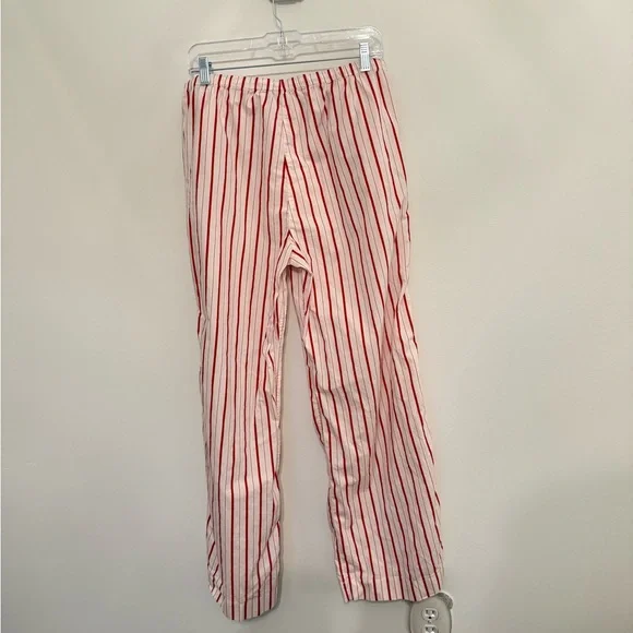J.Crew • 100% Cotton Striped Pajama Set Medium Red White Lounge Set